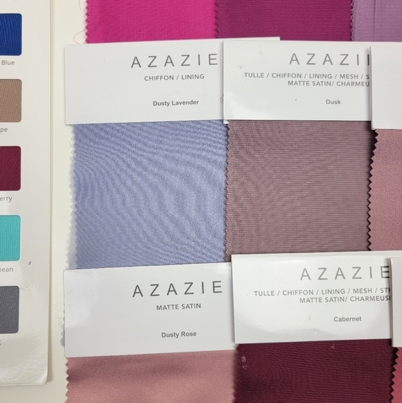 Azazie Dress Color Swatch Sample Bundle - Picture 7 of 11